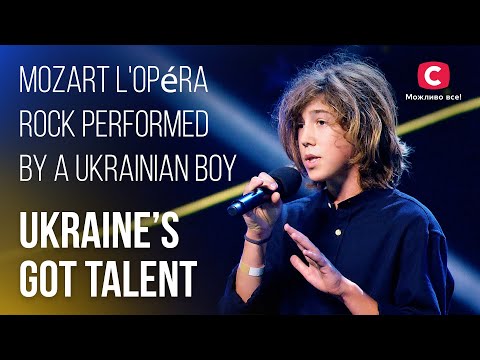 ????Mozart l'Opéra Rock performed by a Ukrainian boy – Ukraine's Got Talent
