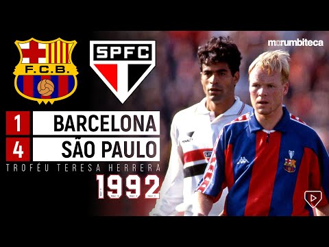 Barcelona 1x4 São Paulo - 1992 - THE SHOW OF RAÍ, MULLER AND CO. IN THE CONQUEST OF TERESA HERRERA!🏆