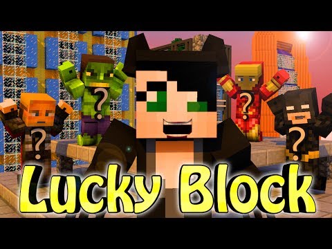 Minecraft | LUCKY BLOCK SUPERHERO BOSS CHALLENGE - SuperHero Villians: Cat Woman