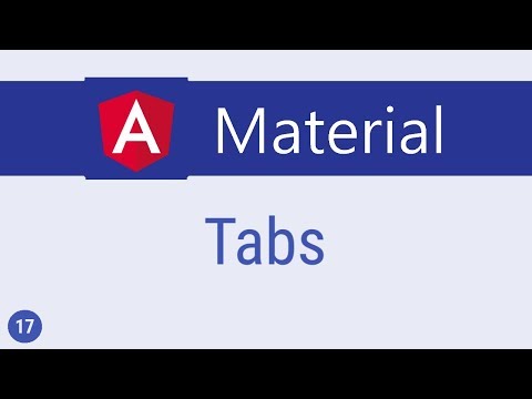 Angular Material Tutorial 17 Tabs