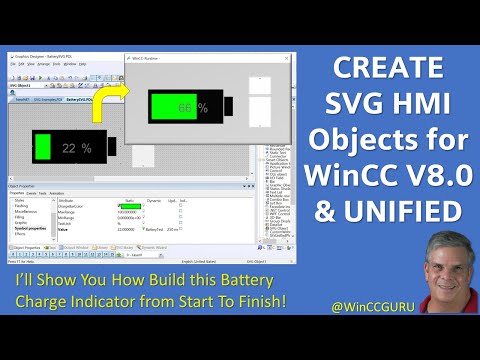 Create Dynamic SVG HMI for WinCC V8 & Unified  🔋 😎 #winccguru