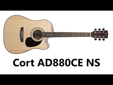 Обзор электроакустической гитары Cort AD880CE NS