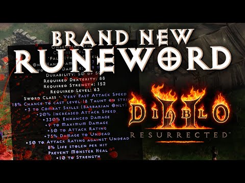 Brand New Runeword "Unbending Will" Announced for Diablo 2 Resurrected!