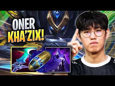 ONER TRIES KHA'ZIX WITH NEW BUFFS! - T1 Oner Plays Kha'zix JUNGLE vs Poppy! | Season 2023