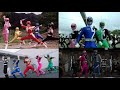 Power Rangers- All First Morph and Battle (Mighty Morphin - Dino Fury)