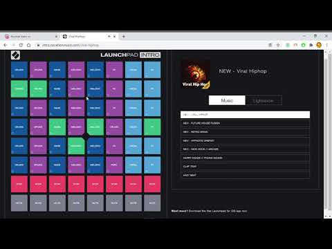 Trying Novation’s demo on Launchpad Mini