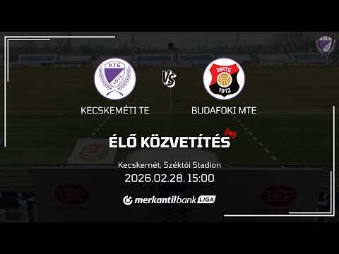 Kecskeméti TE - Budafoki MTE - élő stream