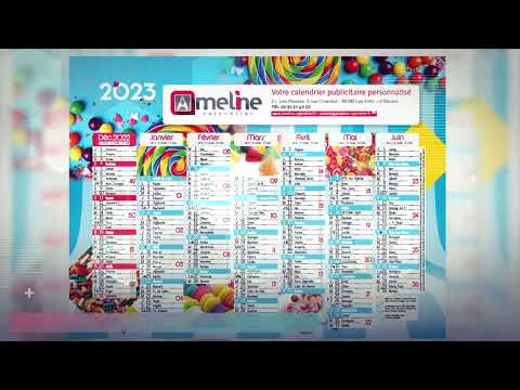 Calendrier publicitaire 2023