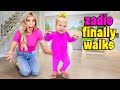 Daughter Walks For First Time Emotional