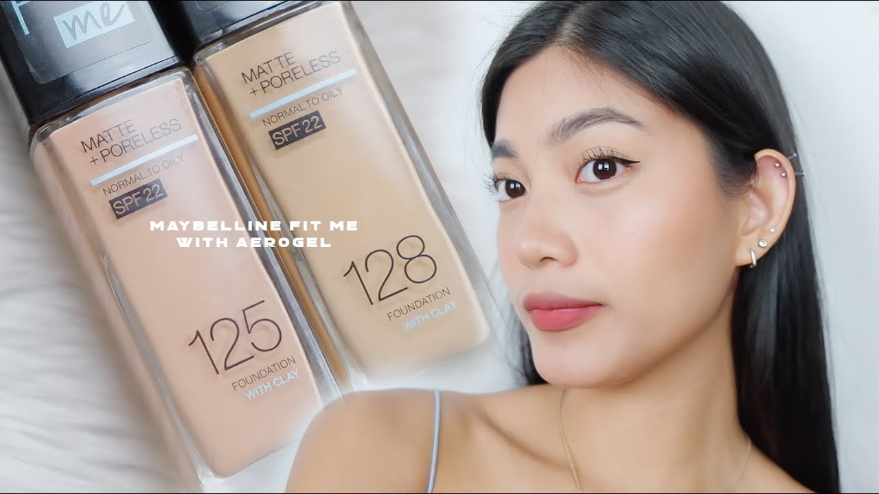 NEW MAYBELLINE FIT ME FOUNDATION WITH AEROGEL (NEW FORMULA) 16HR WEAR TEST + REVIEW