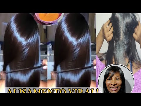 VIRAL STRAIGHTENING! HOMEMADE RECIPE THAT STRAIGHTENS AND SOFTENS HAIR - Adriana Santos