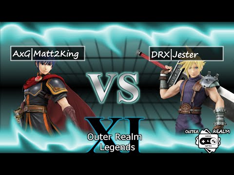ORLXI - AxG Matt2King (Marth, Falcon) vs. DRX Jester (Cloud) - LFs - Smash 4 - Wii U