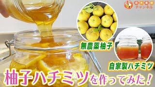 自家製の無農薬柚子と自家製ハチミツで柚子ハチミツを作ってみた！