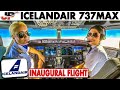 Inaugural Flight To Pittsburgh Icelandair 737MAX Cockpit