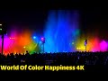 World Of Color HAPPINESS Full Nighttime Show In 4K Disneyland 70th At DCA
