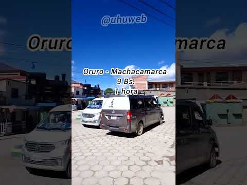 #Oruro - #Machacamarca en minibus para entrar al museo Ferroviario