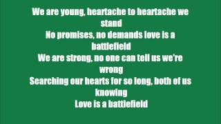 &quot;Love is a Battlefield&quot; by: Pat Benatar *Lyric Video*