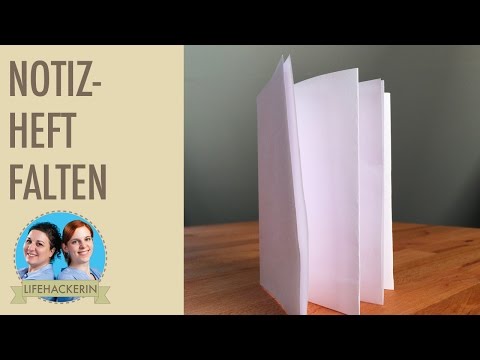 Heft aus einem einzigen Blatt Papier falten I Origiami I DIY