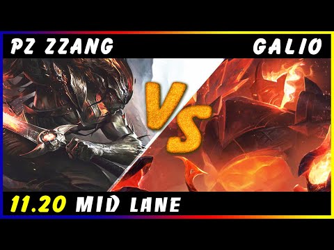 Pz Zzang - Yasuo vs Galio MID Patch 11.20 - Yasuo Gameplay