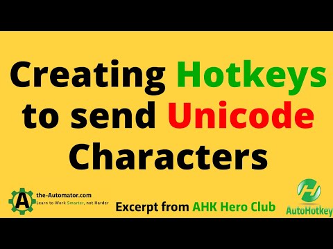Autohotkey Unicode