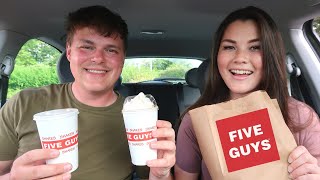 trying *FIVE GUYS* for the first time |  is it worth the hype??