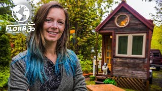 WOMAN lives in a TINY HOUSE so She Can TRAVEL the World