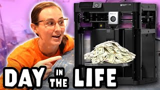 Day in the Life - Running my Small 3D Print Farm - Preparing for Christmas Sales