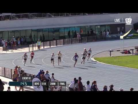 GIRLS U14 200M FINAL - 2018 STATE TRACK AND FIELD CHAMPIONSHIPS // LAVicTV