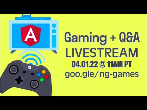 Angular team plays game and answers your questions LIVE 🔴 | April 2022 | #ngGames