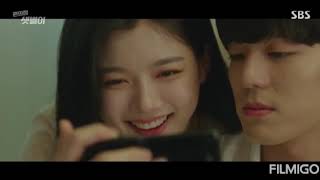 Moment Kang Ji Wook (Kim Min Kyu) &amp; Jung Saet Byul (Kim You Jung) [K-DRAMA]