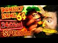 Donkey Kong 64 SPEEDRUN Any World Record Domtendo Reaction