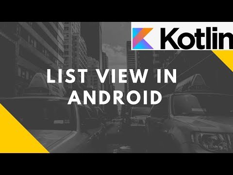 List View in Android (Kotlin) | Advanced Mobile Programming | Bsc I.T.