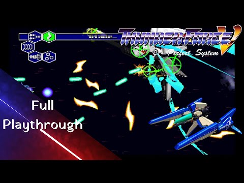 Thunder Force V: The Perfect System playthrough longplay no commentary no deaths(PS1)