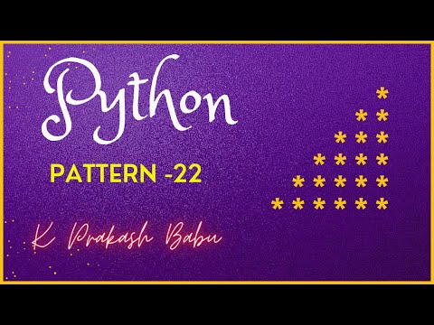 😲python Programs In Hindi Python Pattern Programs Using Python Pattern No 22 👈