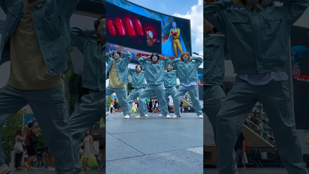 清掃員のシュールダンス。inタイ #仮面清掃員