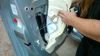 Chevy HHR - Door Lock Actuator Remove & Replace (and some music and I play with Lola)