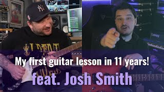 You thought we wouldn't notice :D Great lesson and great concept, I like the way Josh kept it simple but really meaningful - Josh Smith Teaches me the Blues | Lessons with the Greats (Full Guitar Lesson)
