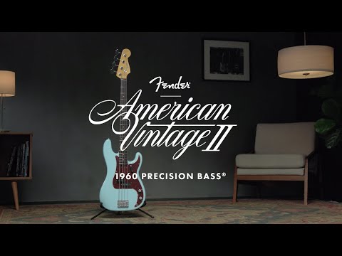 Fender American Vintage II 1960 4-String Precision Bass Guitar (Right-Handed, Daphne Blue)
