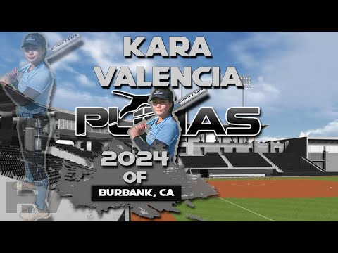 2024 Kara Valencia 🥎 Outfield, Softball Recruiting Skills Video - Pumas