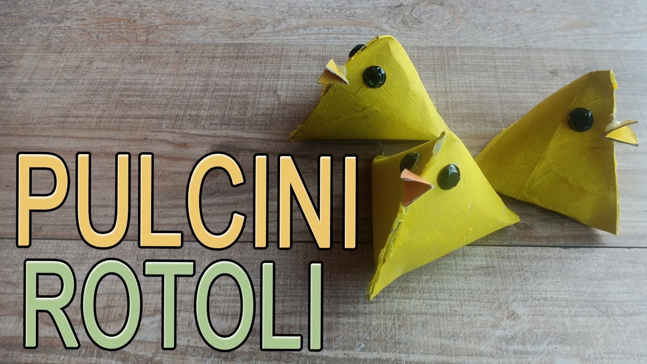 🐣🐤🐥Lavoretti rotoli carta igienica - pulcini di Pasqua - Arte Green
