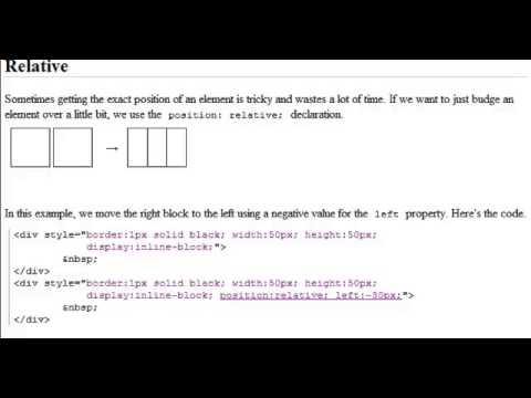Advanced CSS Tutorial | Positions