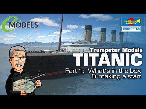 Trumpeter 1/200 scale Titanic. part 1. What in the box and making a start