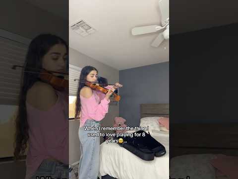 Playing the violin for the first time!!!