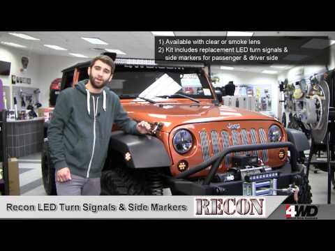 Recon LED Front Turn Signals and Fender Flare Side Marker Lights