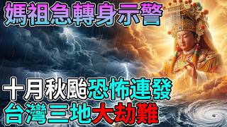 🚨10月秋颱連發異象？白沙屯媽祖早就給過警告！台灣這3個地區千萬要注意   #媽祖 #白沙屯媽祖 #台灣時事 #祈福保平安 #2026預言 #民生物價 #轉運