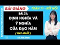 Toán lớp 11 Kết nối tri thức Bài 31: Định nghĩa và ý nghĩa của đạo hàm