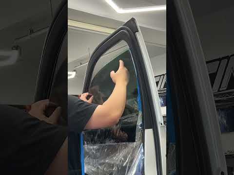 Tinting Silverado windows in 20% / using 2 staging method