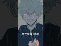 if Deku listen to Bakugo |sad bkdk swan dive!