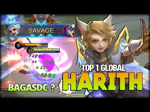 SAVAGE!! No One Can Escape from Me! BAGASDC ? Top 1 Global Harith - Mobile Legends