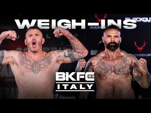 BKFC 83 ITALY CAMOZZI vs SAKARA Weigh-In | LIVE!